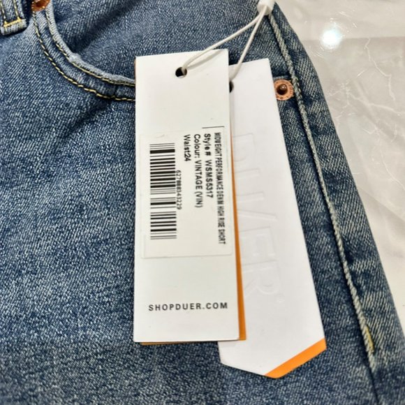 NWT DU/ER Denim Shorts Womens Size 24 Blue Vintage Jeans - Picture 4 of 13